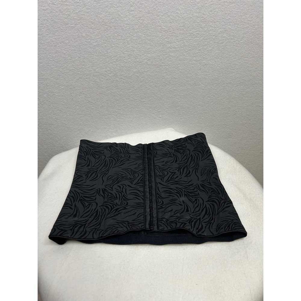 Maidenform Women's Black Textured Waist Cincher Corset Shapewear